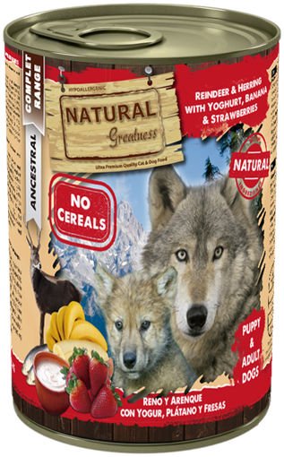 Imagem de NATURAL GREATNESS | Reinder & Herring with Yogurt, Banana & Strawberry 400g