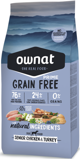 Imagem de OWNAT Cão | Prime Grain Free Senior Chicken & Turkey