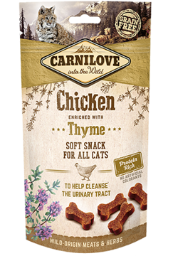 Imagem de CARNILOVE Cat | Soft Snack Chicken & Thyme 50 g