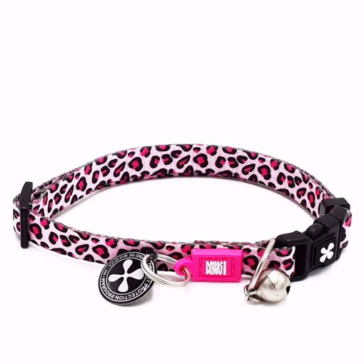 Imagem de MAX & MOLLY | Coleira Leopard Pink para GATO
