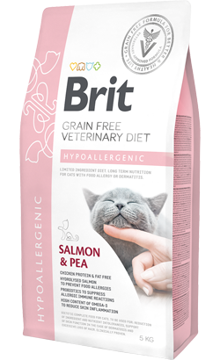 Imagem de BRIT Veterinary Diet | Cat Hypoallergenic Grain-Free Salmon & Pea
