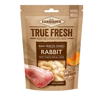 Imagem de CARNILOVE Dog | True Fresh Freeze-Dried Snack Rabbit with Pumpkin 40 g