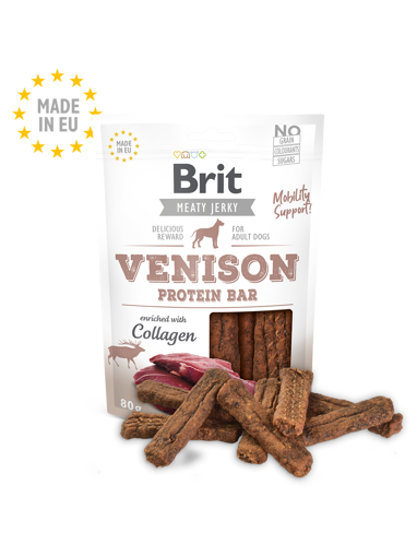 Imagem de BRIT MEATY JERKY | Snack Venison Protein Bar | 80 g