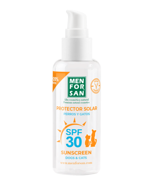 Imagem de MENFORSAN | Protector Solar 30+ para Cães e Gatos 60 ml