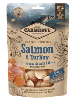 Imagem de CARNILOVE Dog | Freeze-Dried Raw Snacks Salmon & Turkey 60 g