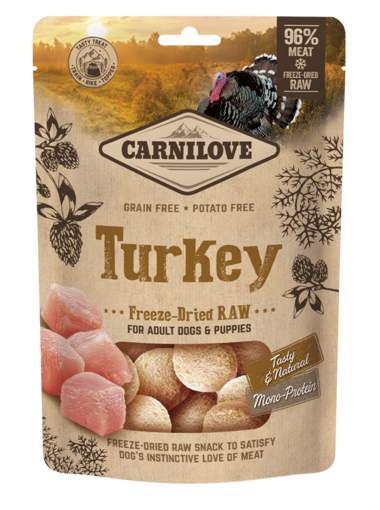 Imagem de CARNILOVE Dog | Freeze-Dried Raw Snacks Turkey 60 g