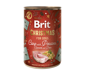 Imagem de Brit Care Dog Christmas | Alimento Húmido para Cão 400 g - Carpa e Batatas