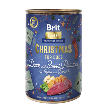 Imagem de Brit Care Dog Christmas | Alimento Húmido para Cão 400 g - Pato e Batata Doce